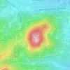 Mappa topografica Mont Brouilly, altitudine, rilievo