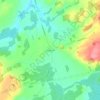 Mappa topografica Morganston, altitudine, rilievo