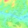 Mappa topografica Le Bourg-Est, altitudine, rilievo