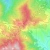 Mappa topografica Passo della Consuma, altitudine, rilievo