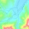 Mappa topografica Diteki, altitudine, rilievo