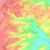 Mappa topografica La Gagetterie, altitudine, rilievo