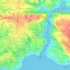 Mappa topografica Penn al Liorz, altitudine, rilievo