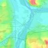 Mappa topografica Le Guétin, altitudine, rilievo