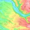 Mappa topografica Conte, altitudine, rilievo