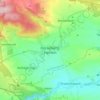 Mappa topografica Hörselberg-Hainich, altitudine, rilievo