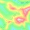 Mappa topografica Alto Pedra Branca, altitudine, rilievo