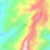 Mappa topografica Tubalina, altitudine, rilievo