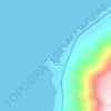 Mappa topografica Caleta Lautaro, altitudine, rilievo