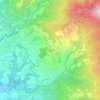 Mappa topografica Pulicciano, altitudine, rilievo