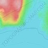 Mappa topografica Cap du Garde-Feu, altitudine, rilievo