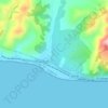 Mappa topografica Parco archeologico Vallata del San Pasquale Archeoderi, altitudine, rilievo