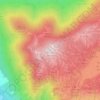 Mappa topografica Monte Gennaro, altitudine, rilievo
