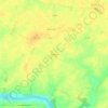 Mappa topografica Pruneville, altitudine, rilievo