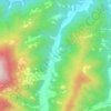 Mappa topografica Cihet, altitudine, rilievo