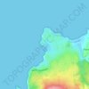 Mappa topografica Hameau du Cap Lévi, altitudine, rilievo