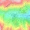 Mappa topografica Malciaussia, altitudine, rilievo