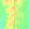 Mappa topografica Elm Mott, altitudine, rilievo