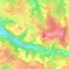 Mappa topografica Coteau d'Epagnac, altitudine, rilievo