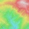Mappa topografica Bratto, altitudine, rilievo