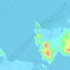 Mappa topografica Talon, altitudine, rilievo