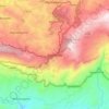 Mappa topografica Haputhale, altitudine, rilievo