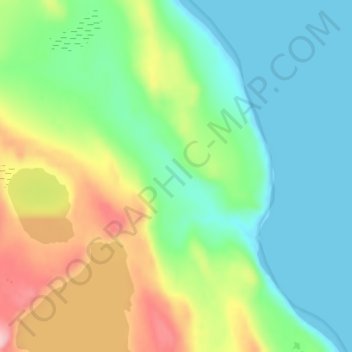 Mappa topografica Banks Peninsula, altitudine, rilievo