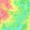 Mappa topografica Les Cambuses, altitudine, rilievo