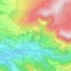 Mappa topografica La Gacherie, altitudine, rilievo