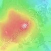 Mappa topografica Pic du Lizieux, altitudine, rilievo