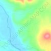 Mappa topografica Las Cunas, altitudine, rilievo