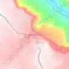 Mappa topografica Debre Libanos, altitudine, rilievo
