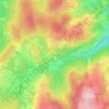 Mappa topografica Les Fougères, altitudine, rilievo