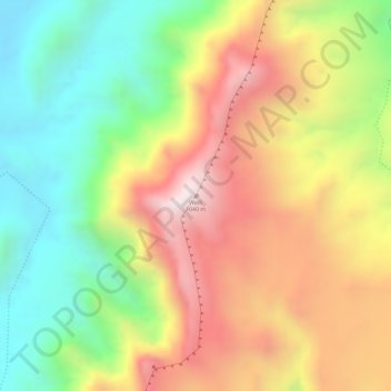 Mappa topografica Wadi, altitudine, rilievo