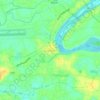 Mappa topografica Kanjoor, altitudine, rilievo