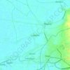 Mappa topografica Canaman, altitudine, rilievo