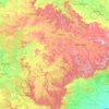 Mappa topografica Mandla, altitudine, rilievo