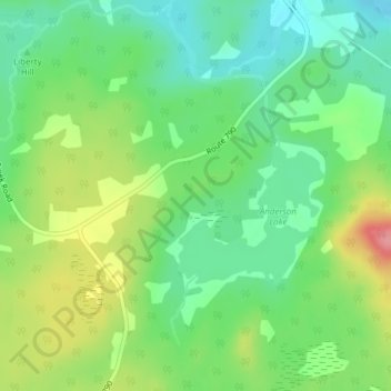 Mappa topografica Musquash, altitudine, rilievo