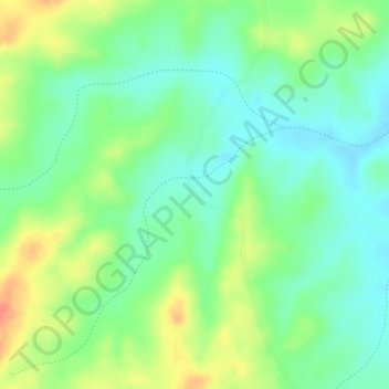 Mappa topografica Feijão, altitudine, rilievo