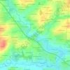 Mappa topografica Le Moulin de la Marche, altitudine, rilievo