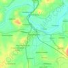 Mappa topografica Nanjanagudu, altitudine, rilievo