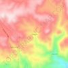 Mappa topografica Churajon, altitudine, rilievo