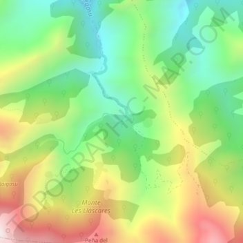Mappa topografica El Bayu, altitudine, rilievo