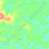 Mappa topografica Savana, altitudine, rilievo