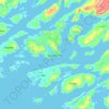 Mappa topografica Qaqortoq, altitudine, rilievo