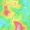 Mappa topografica Coujard, altitudine, rilievo
