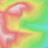 Mappa topografica Laguna Negra, altitudine, rilievo