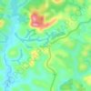Mappa topografica Njiloum II, altitudine, rilievo