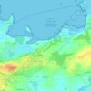 Mappa topografica Kerbodec, altitudine, rilievo