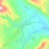Mappa topografica Beulah, altitudine, rilievo